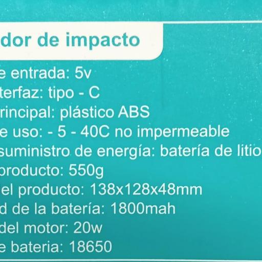 Pistola de masaje electrónica con tecnología de precalentamiento 6153 [1]