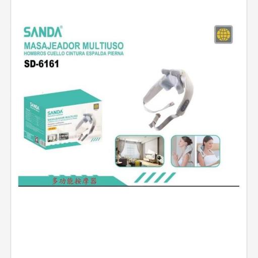 Masajeador multifuncional recargable Sanda 6161