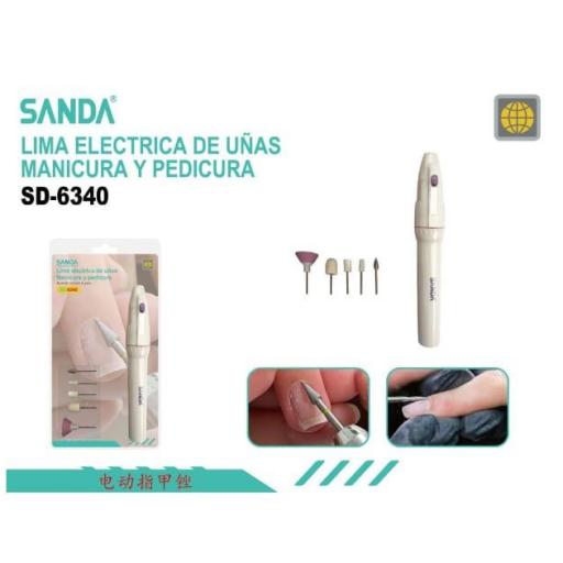 Lima electrónica portátil para manicura 