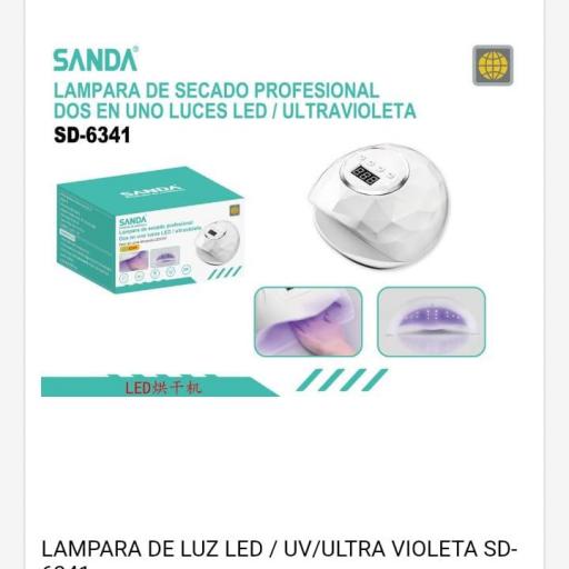 Lámpara de manicura UV/Led Sanda 6341