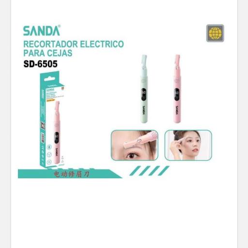 Recortador de cejas eléctrico con indicador digital de carga.Precio unidad