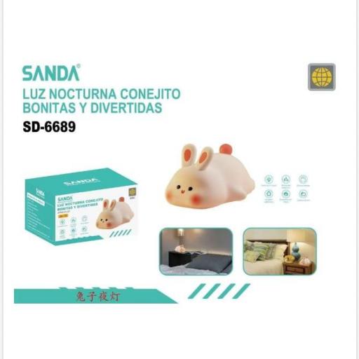 Lámpara infantil "Conejito".Recargable.Sanda 6689