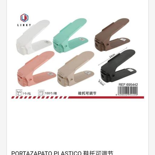 Portazapatos de plástico.Pack 10 unidades 