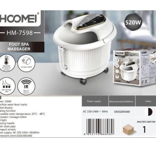 Hidro-masajeador de pies eléctrico Hoomei 7598