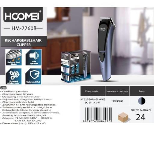 Rapadora recargable Hoomei 7760B 