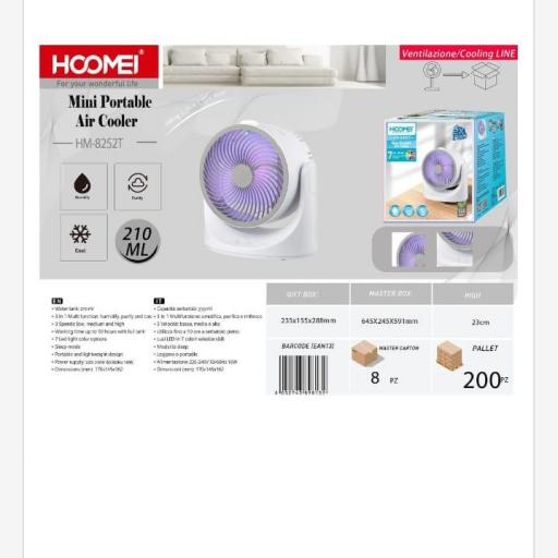 Mini Ventilador enfriador con depósito de agua Hoomei 8252 [0]