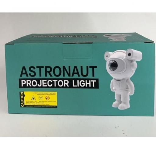 Proyector astronauta con luces led y mando 