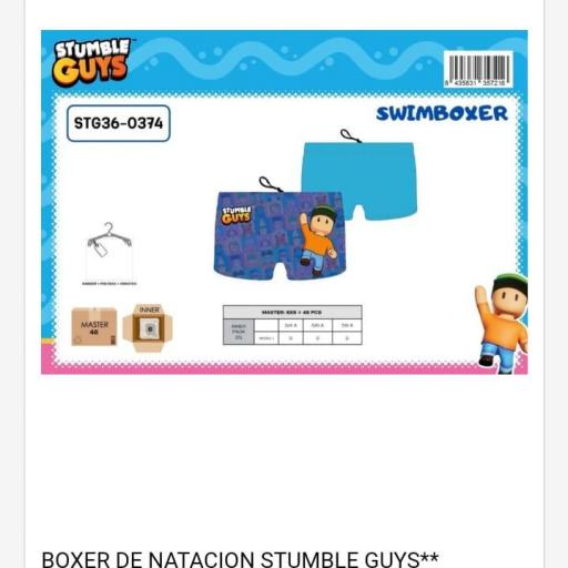 Bañador infantil Stumble Guys 