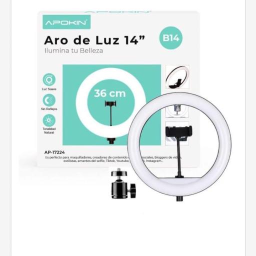 Aro led de B14 de 14 " 