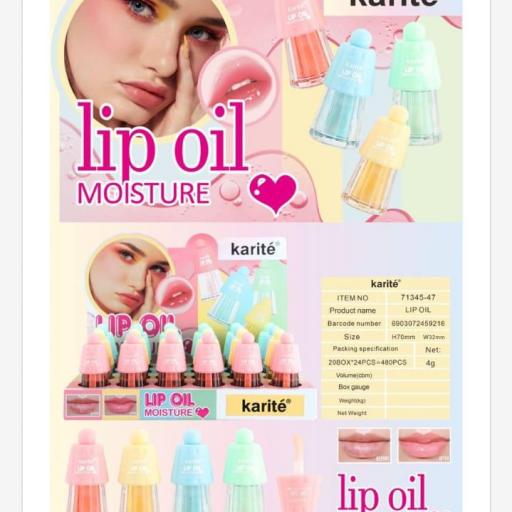 Brillo de labios Karité.Precio unidad 