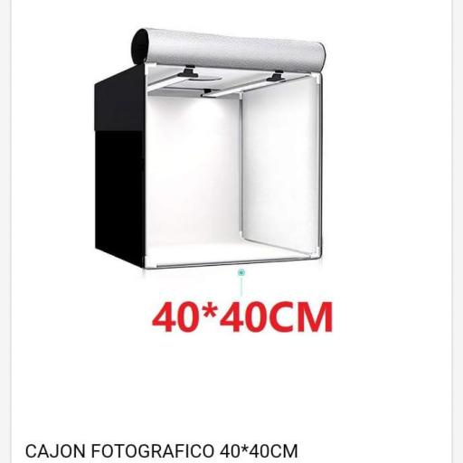 Cajón fotográfico con luz.Precio unidad  [0]