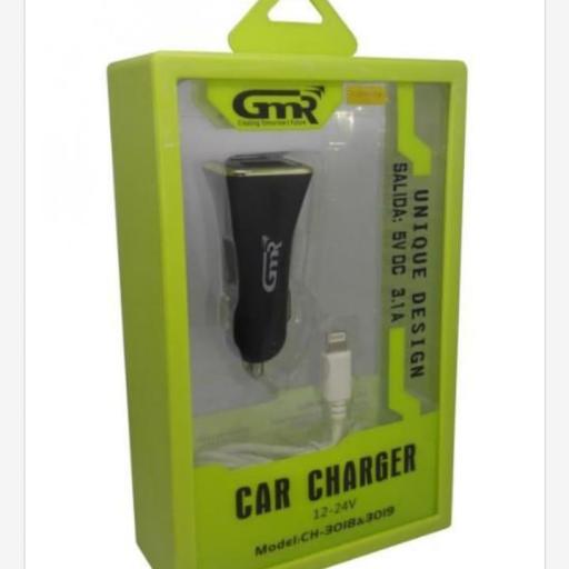 Cargador rápido con toma para el coche 0130