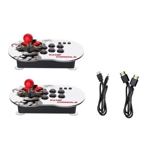 Consola Retro MT6 con 2 Joystick Arcade clásicos Resistentes. Más de 15000 Juegos preinstalados y 64gB Incorporado, Salida HDMI HD y conexión por USB. [1]