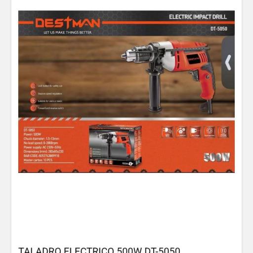 Taladro eléctrico Destman 5050 