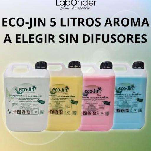 eco-Jin 5 litros sin difusores. Precio unidad,aroma a elegir 