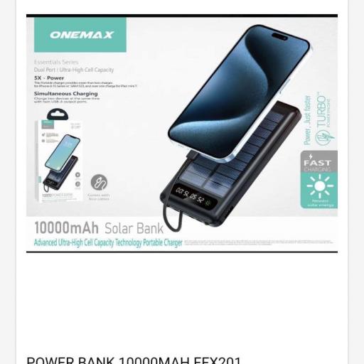 Power bank de carga solar EFX201 [0]