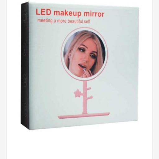 Espejo con luz LED para maquillaje [0]