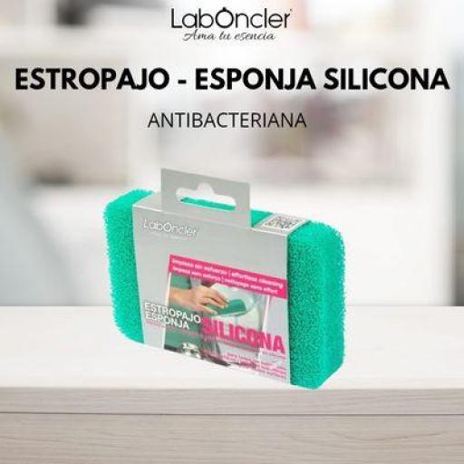 Estropajo-Esponja antibacteriana de silicona 