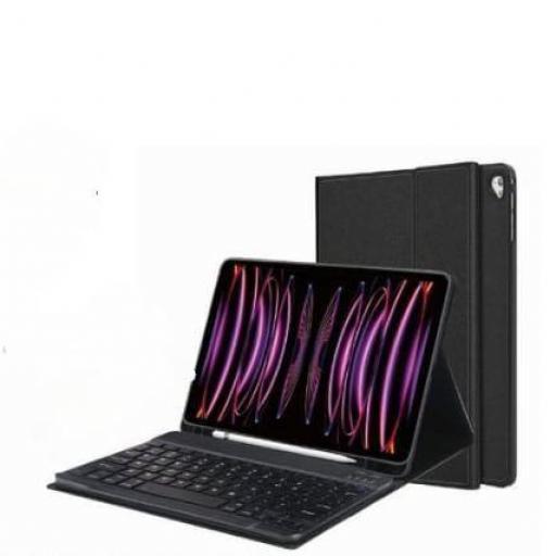 Funda para tablet con teclado magnético 