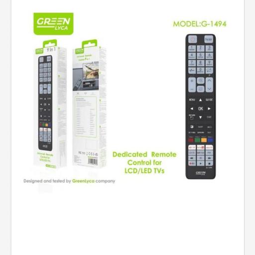 Mando universal televisión 9 en 1 GL1494
