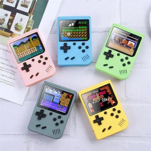 Consola Game Box con más de 500 juegos clásicos de 8 bits.Conexión adicional a TV. 