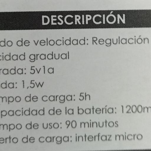 Mini ventilador portátil recargable por USB GL69297 [1]