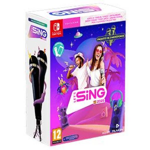 Nintendo Switch Let's Sing 2025 + 2 micrófonos