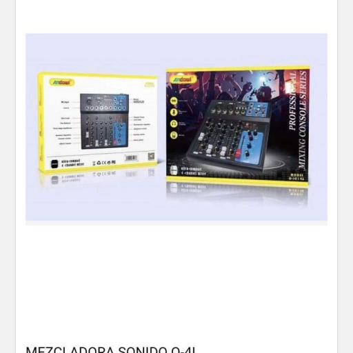 Mezclador tablero profesional sonido USB/Bluetooth Andowl Q-41
