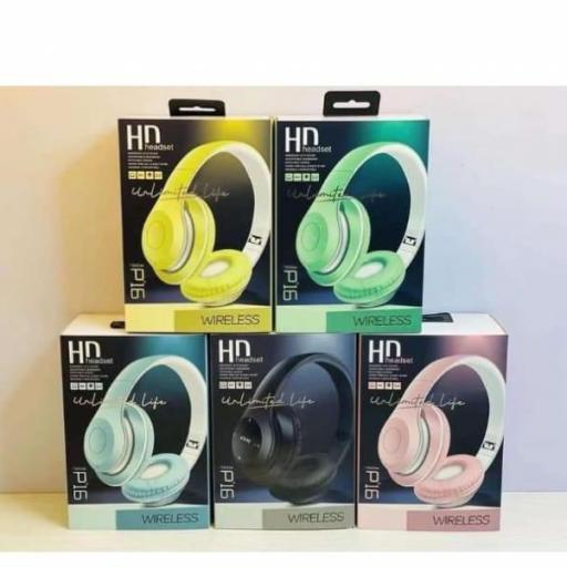 Auriculares inalámbricos P16.Precio unidad 