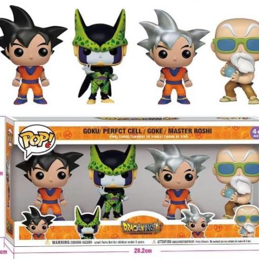 Pack 4 piezas Dragon Ball Pop 