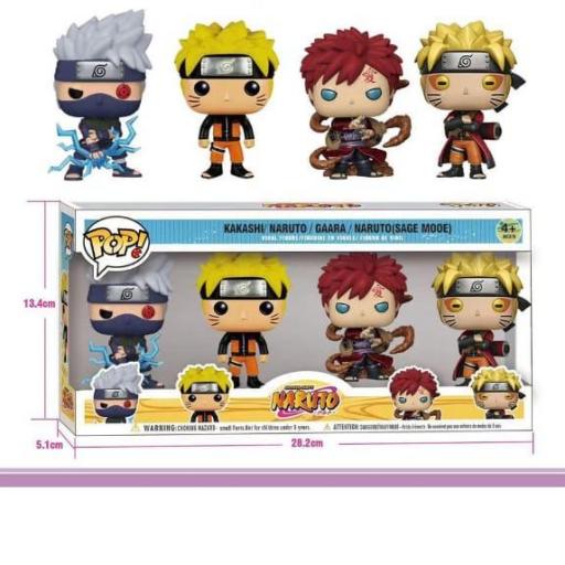 Linky Pack 4 piezas Naruto Pop 