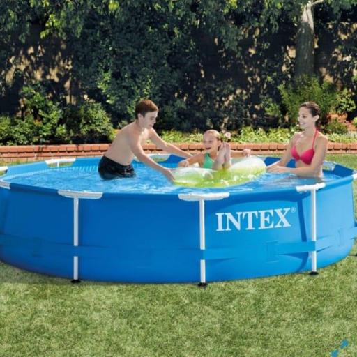 Piscina desmontable circular Intex Metal Frame 3 metros C/Depuradora 