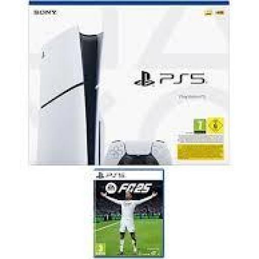 Consola - Sony PlayStation 5 Slim Standard, 1 TB SSD, 1 mando + Juego EA Sports FC25 [0]