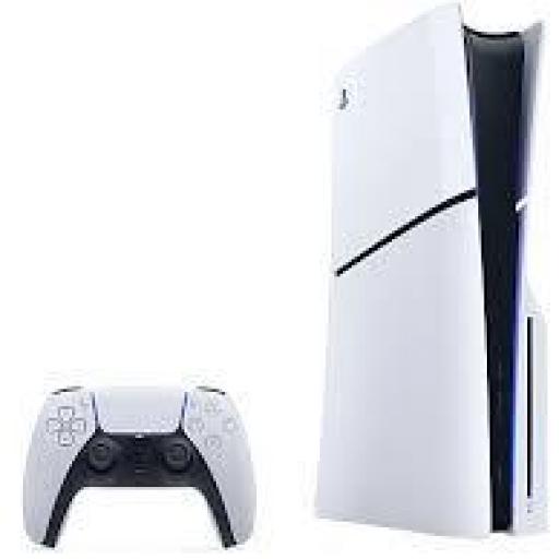 Consola - Sony PlayStation 5 Slim Standard, 1 TB SSD, 4K, 1 mando, Chasis D, Blanco [0]