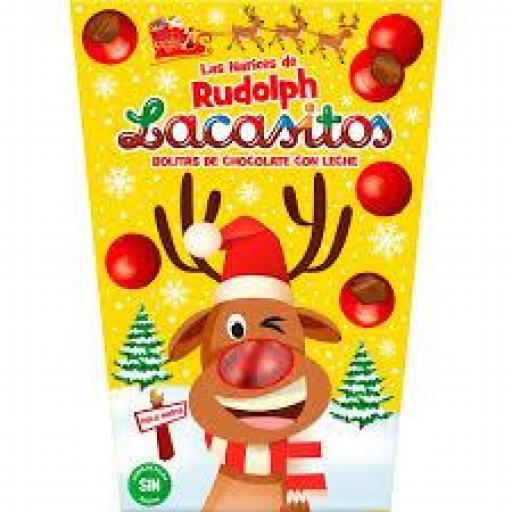 Lacasitos narices de Rudolph bolitas de chocolate con leche estuche 65 g