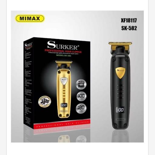 Rapadora recargable Surker SK-582 con indicador digital de carga 