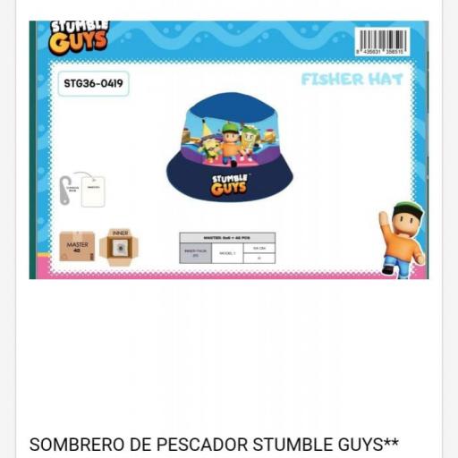 Sombrero pescador infantil Stumble Guys 