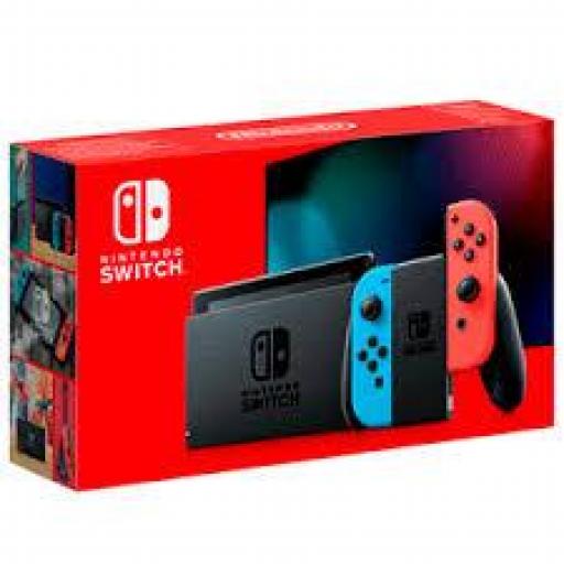 Consola - Nintendo Switch, 6.2", Joy-Con, Azul y Rojo Neón [0]