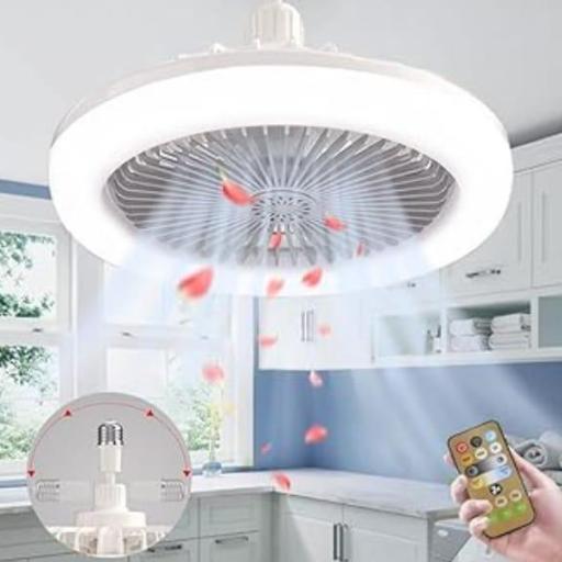 Ventilador de techo con luz y control remoto 