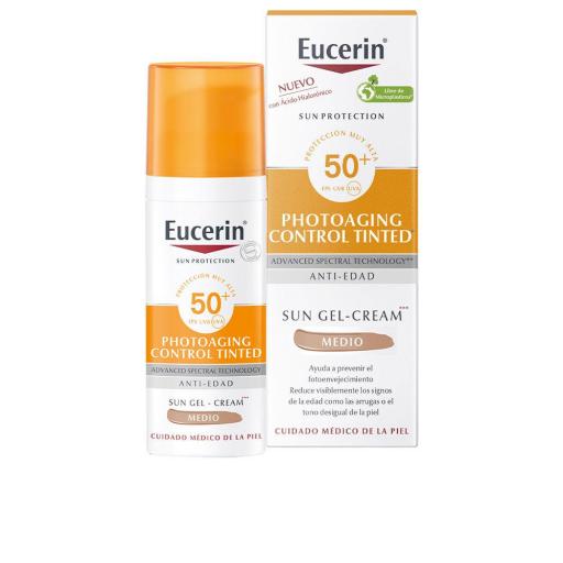 SUN PROTECTION PHOTOAGING gel-crema SPF50+ #medium 50 ml