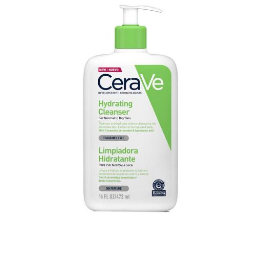 LIMPIADOR HIDRATANTE para piel normal y seca con tres ceramidas y ácido hialurónico  [1]