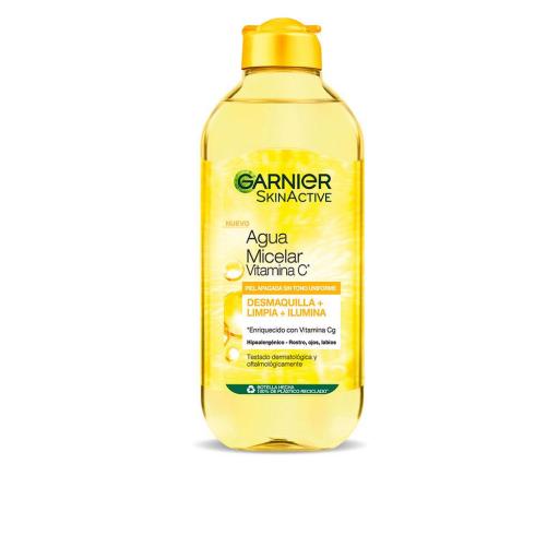 SKINACTIVE agua micelar vitamina c piel apagada sin tono uniforme 400 ml [0]