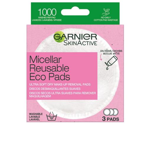 SKINACTIVE discos desmaquillantes suaves lavables 3 u [0]