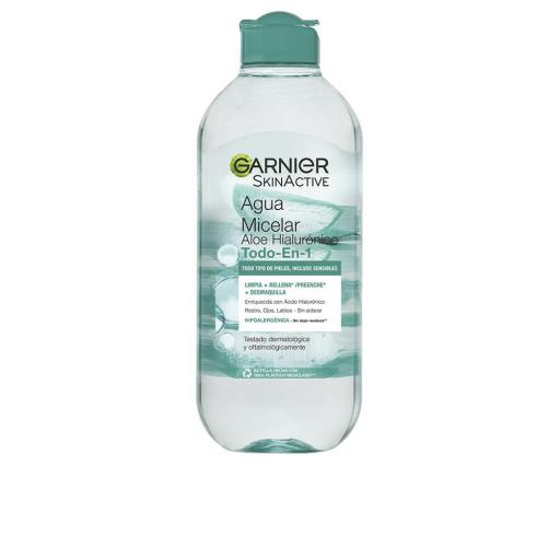 SKINACTIVE agua micelar aloe hialurónico todo en 1 todo tipo pieles 400 ml [0]