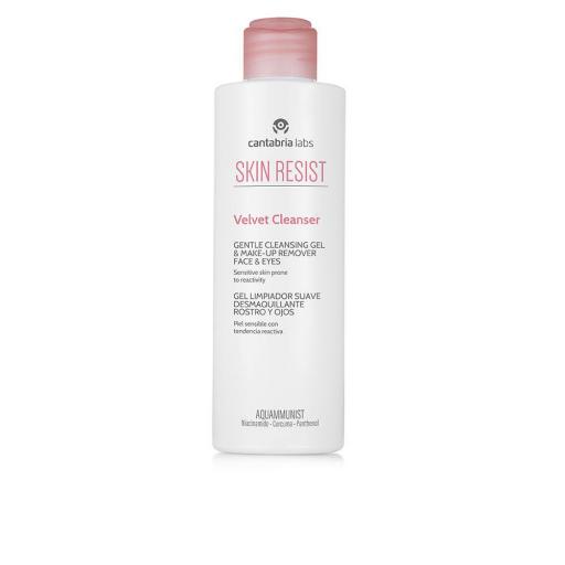 SKIN RESIST VELVET gel limpiador suave desmaquillante rostro y ojos 200 ml [0]