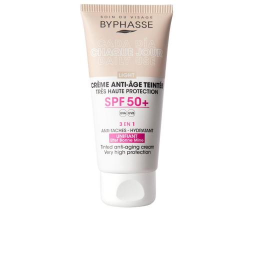 CREMA FACIAL antiedad con color SPF50+  [0]