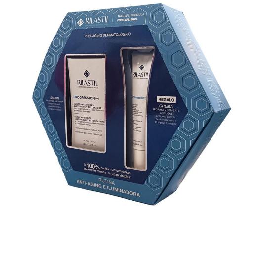 PROGRESSION (+) RUTINA ANTIARRUGAS Y ILUMINADORA ESTUCHE 2 pz