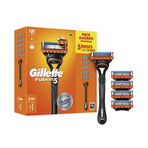 GILLETTE FUSION 5 máquina + 5 recambios