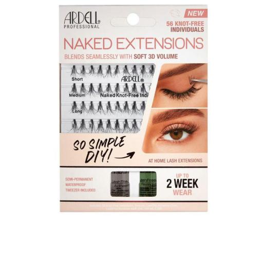 ARDELL NAKED EXTENSIONS SOFT 3D VOLUME x 56 knot-free individuals #black 1 u [0]