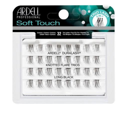 ARDELL LASH TRIOS knotted flares soft touch #long black 32 u [0]